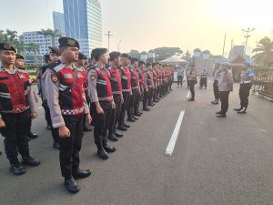 Ribuan Personel Gabungan Disiagakan Kawal Demo 27 Agustus